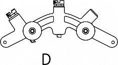 Сегмент D роторного трубореза для ПВХ труб Reed In-Line Rotary Pipe Cutter PLAS4